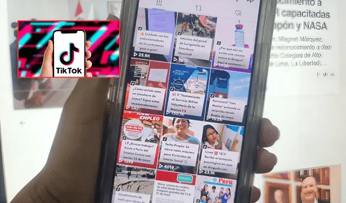 Según un último informe, la plataforma de TikTok se ha convertido en la fuente de información predilecta de la mayoría de los peruanos. Foto: composición LR/Andina/Perú Retail