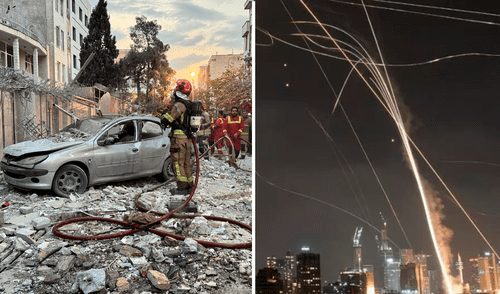 La ciudadana peruana teme por su vida ante los constantes bombardeos en la zona donde está refugiada. Foto: Composición LR/AFP Y AP