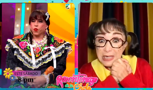 La Chilindrina compartirá detalles de su llegada a Lima y su alegría por el regreso de 'El Chavo del 8' a Canal 4. Foto: captura/América TV La Chilindrina regresa al Perú