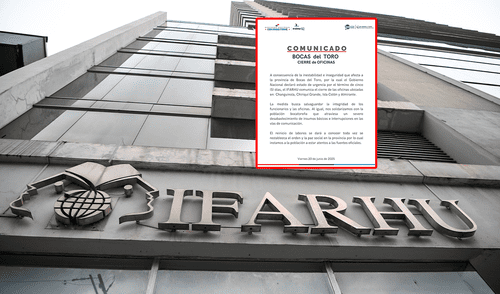 Las oficinas del Ifarhu en Bocas del Toro fueron cerradas este 20 de junio. Foto: composición LR/Ifarhu/Elysée Fernández/La Prensa