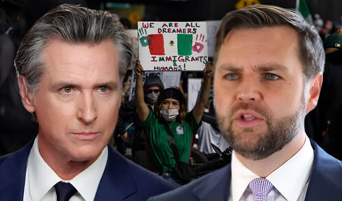 Gavin Newsom respondió a JD Vance por redes sociales, retándolo a un debate y defendiendo su postura contra la violencia durante las protestas en Los Ángeles. Gavin Newsom respondió a JD Vance por redes sociales, retándolo a un debate y defendiendo su postura contra la violencia durante las protestas en Los Ángeles.