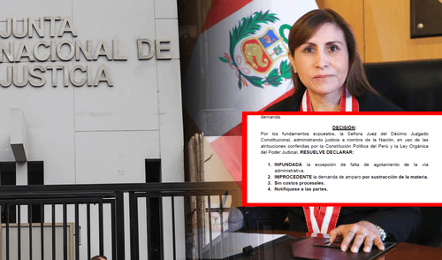 El Poder Judicial rechazó la acción de amparo presentada por Patricia Benavides. Foto: composición LR Patricia Benavides