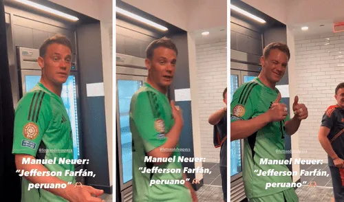 Manuel Neuer y Jefferson Farfán fueron compañeros y rivales en Alemania. Foto: composición LR/captura de Fernanda Huapaya Manuel Neuer y su curiosa reacción tras pregunta sobre Jefferson Farfán en el Mundial de Clubes 2025