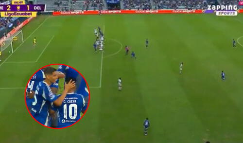 Christian Cueva participó en el segundo gol de Emelec.