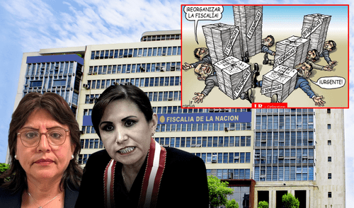 Carlincatura de hoy, domingo 22 de junio, sobre el ataque al Ministerio Público. Foto: Composición/LR Patricia Benavides, Delia Espinoza, Ministerio Público, Fiscalía,