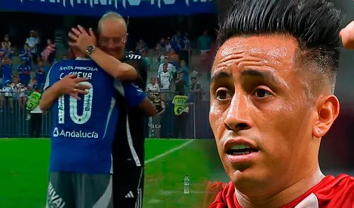 Jorge Célico fue el gran responsable del fichaje de Christian Cueva por Emelec. Foto: composición de Fabrizio Jáuregui/GLR/captura de Zapping Sports/AFP