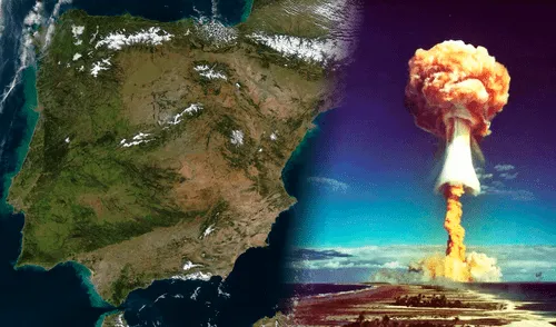 Un informe publicado por organismos internacionales destaca que España sería el país más seguro de Europa en una guerra nuclear. Foto: composición LR/Freepik/Google Maps españa, nuclear