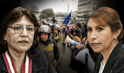 Defensores de la actual gestión del Ministerio Público fueron agredidos por miembros de La Resistencia | Composición: Jazmín Ceras / Foto: LR. Defensores de la actual gestión del Ministerio Público fueron agredidos por miembros de La Resistencia