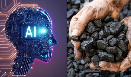 Cada vez que se utiliza la inteligencia artificial, se genera una huella de carbono que contribuye a la contaminación ambiental. Foto: East carbon/composición LR