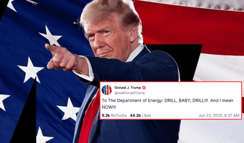 Donald Trump hace declaraciones políticas en su red social Truth Social