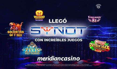 Meridian Casino se expande con la integración de SYNOT Games, un proveedor con más de 30 años de experiencia. Meridian Casino se expande con la integración de SYNOT Games, un proveedor con más de 30 años de experiencia.