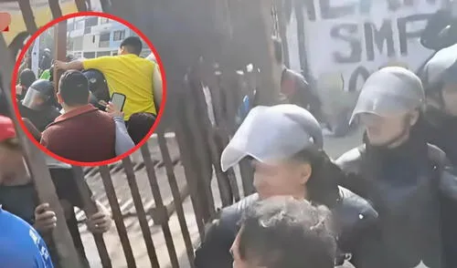 Enfrentamiento entre vecinos tras colocación de rejas en SMP. Foto: Composición LR/Captura de pantalla de YouTube