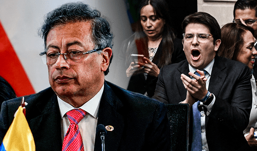 Según el abogado Víctor Mosquera, el mandatario realizó discursos “estigmatizantes y de odio” dirigidos al candidato presidencial Miguel Uribe. Foto: Composición LR/AFP. Familia de Miguel Uribe demandó a Petro por hostigamiento previo al atentado contra el precandidato