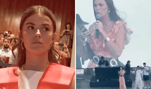 Marilou Vioix, víctima de bullying en la Universitat de Vic, denunció públicamente los abusos sufridos durante sus estudios en un festival en Barcelona. Foto: composición LR/Captura Marilou Vioix, víctima de bullying en la Universitat de Vic, denunció públicamente los abusos sufridos durante sus estudios en un festival en Barcelona.