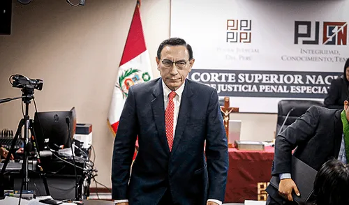 Prisión preventiva contra Martín Vizcarra se evaluará hoy 25 de junio. Foto: Poder Judicial martin vizcarra cornejo en el poder judicial
