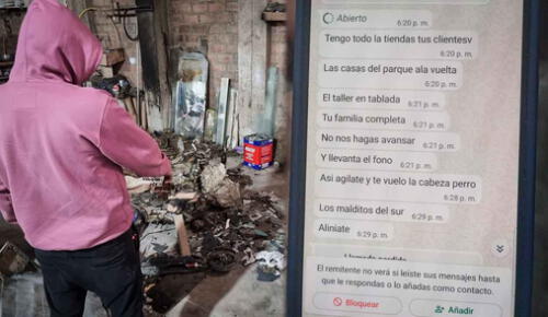 Extorsionadores enviaron amenazas a empresario de un taller de carpintería en VMT. extorsionadores incendian taller de carpintería en VMT