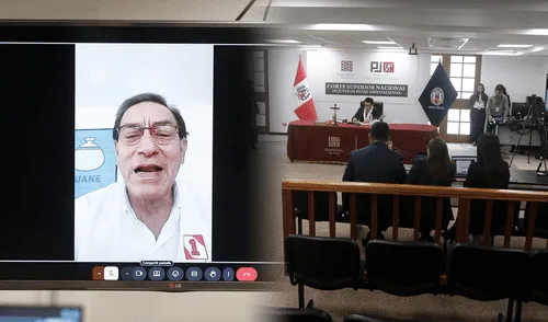 Martín Vizcarra se presentó de forma virtual a audiencia de prisión preventiva. Foto: Marco Cotrina / URPI-LR martin vizcarra