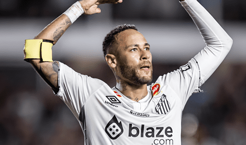Neymar llegó en enero de 2025 al club Santos F.C., haciendo grandes goles en los primeros partidos. Foto: archivo GLR