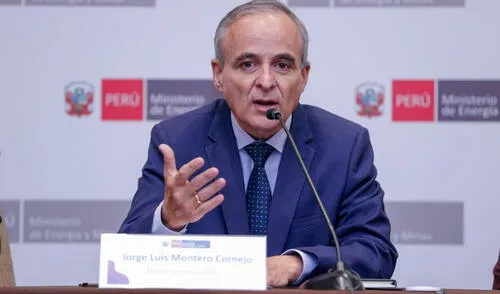 Ministro de Energía y Minas Jorge Montero