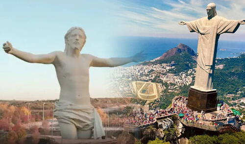 El nuevo Cristo será más grande que todas las figuras de Jesús que se hayan creado en el mundo. Foto: composición LR/ X españa | cristo redentor | brasil