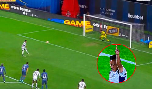 Christian Cueva anotó su primer gol con Emelec