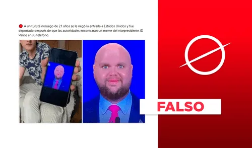 El joven noruego, de 21 años, fue detenido por la CBP no por el meme, sino por admitir que consumió drogas antes de volar a EE. UU.