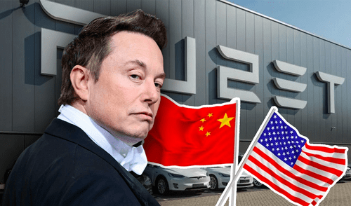Tesla da un paso clave en energía con su primera planta en China. Foto: Composición LR/CNN Tesla, Estados Unidos, China