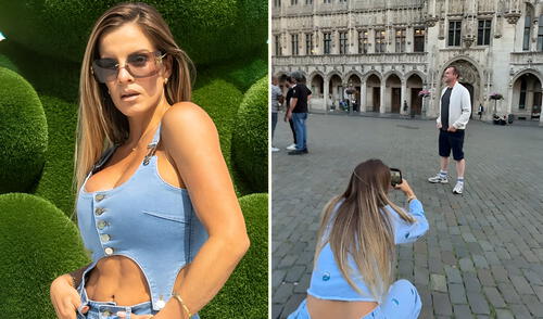 Baigorria destacó su actitud positiva y la capacidad de hacer negocios en cualquier lugar. Foto: composición LR/ TikTok Alejandra Baigorria vivió insólita experiencia con turista en Bruselas: "Hasta aquí hago negocios"