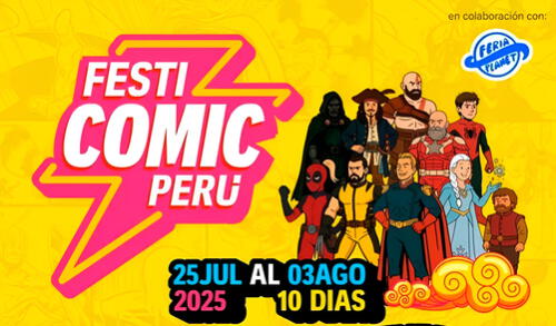 Festi Comic Perú 2025 será en Agua Dulce. Foto: Captura Joinnus Festi Comic Perú 2025 será en Agua Dulce