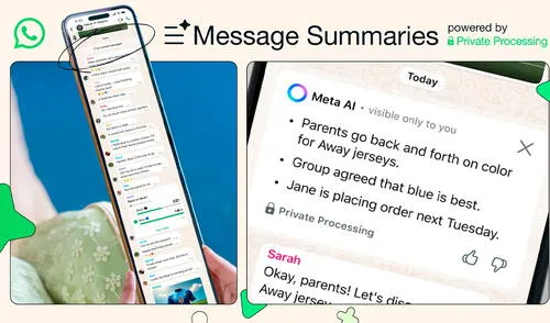Función de WhatsApp ya está disponible en Estados Unidos y pronto llegará al resto del mundo. Foto: Meta