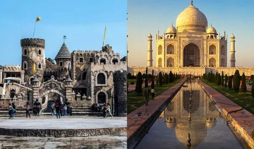 El Castillo de Chancay, conocido como el 'Taj Mahal peruano', fusiona culturas con réplicas de monumentos icónicos del mundo. Foto: Composición LR El Castillo de Chancay, conocido como el 'Taj Mahal peruano', fusiona culturas con réplicas de monumentos icónicos del mundo. Foto: Composición LR