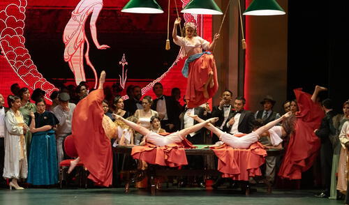 "La Traviata". Imagen: Difusión. "La Traviata". Imagen: Difusión.