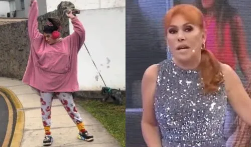 Magaly Medina criticó la forma de vestir de Macarena Vélez. Foto: Composición LR/TikTok/ATV Magaly Medina criticó la forma de vestir de Macarena Vélez.