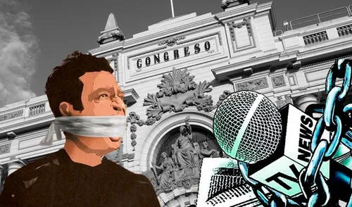 Congreso contra la libertad de opinión y expresión de sus propios trabajadores. Foto: composición LR CONGRESO salhuana