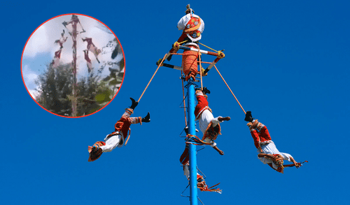 Cinco Voladores de Papantla cayeron desde 10 metros en Veracruz. Cinco Voladores de Papantla cayeron desde 10 metros en Veracruz.