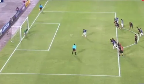 Fernando Gaibor marcó su primer gol con Alianza Lima. Foto: captura de L1 Max Fernando Gaibor marcó su primer gol con Alianza Lima. Foto: captura de L1 Max