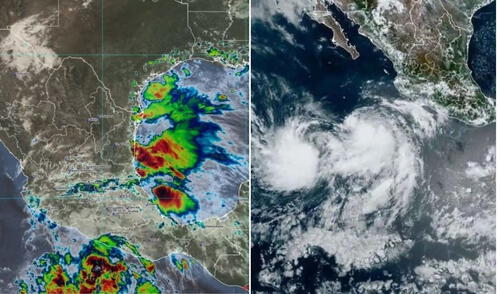 Las tormentas tropicales Flossie y Barry podrían intensificarse antes de llegar a las costas mexicanas.