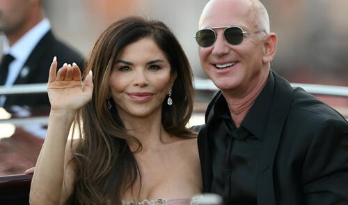 Lauren Sánchez y Jeff Bezos celebraron su fastuosa boda en Venecia, rodeados de celebridades y bajo la mirada del mundo entero. Foto: AFP