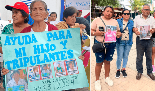 Los tripulantes llevan más de 30 días desaparecidos. Familias piden ayuda en su búsqueda. Foto: Composición LR /Almendra Ruesta, La República /Máncora TV