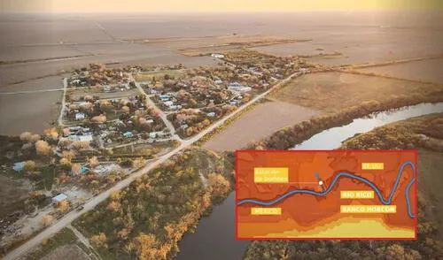 El pueblo mexicano que descubrió que pertenecía a los Estados Unidos: hoy es una de las fronteras más vigiladas del mundo. Foto: composición LR/BBC. Mexico | estados unidos | rio rico | banco horcón | frontera entre estados unidos y mexico | deportación en estados unidos