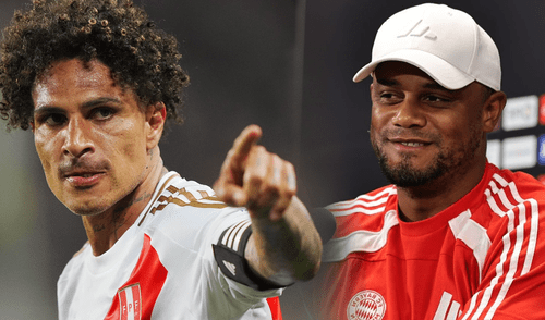 Paolo Guerrero y Vincent Kompany fueron compañeros en el Hamburgo de Alemania. Foto: composición LR/FPF/ESPN La historia detrás del saludo del DT de Bayern Múnich a Paolo Guerrero