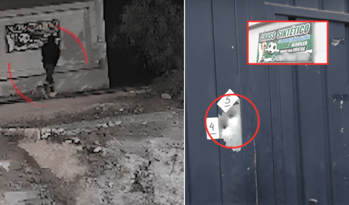 Sujeto apareció en altas horas de la noche y disparó hasta 8 veces. Foto: Composición LR/24 Horas Sujeto apareció en altas horas de la noche y disparó hasta 8 veces.