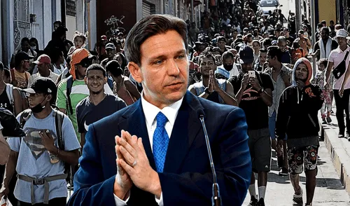 DeSantis firmó un paquete legislativo que arremete contra los indocumentados en Florida.