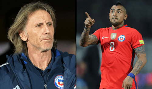 Ricardo Gareca no convoco a Arturo Vidal en varios partidos de las Eliminatorias 2026. Foto: archivo GLR/composición LR