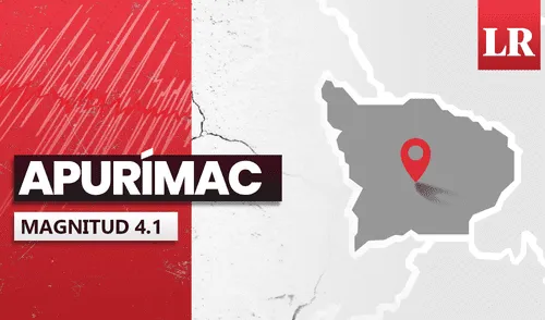 Sismo de magnitud 4.1 sacude Apurímac.