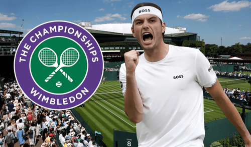 Taylor Fritz triunfa en Wimbledom. Foto: Composición LR/ AFP Taylor Fritz triunfa en Wimbledom. Foto: Composición LR/ AFP