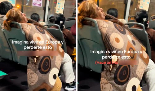 La pasajera se había quedado profundamente dormida tras viajar bien abrigada ante el intenso frío.