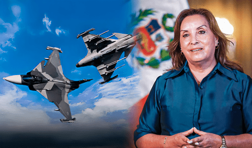 Presidente anunció desde Arequipa que el Gobierno comprará nueva flota de aviones para la FAP. Foto: composición de Ariana Espinoza/LR Dina Boluarte