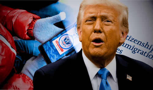 Donald Trump y USCIS advierten sobre deportación y multas a inmigrantes que no usen CBP Home.