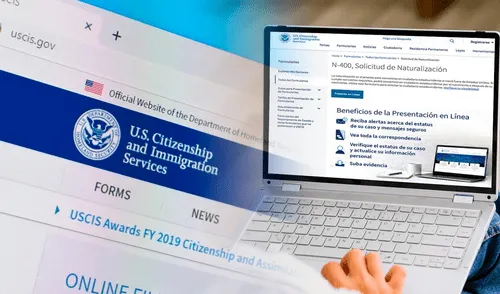 USCIS indica como llenar correctamente un formulario en línea.